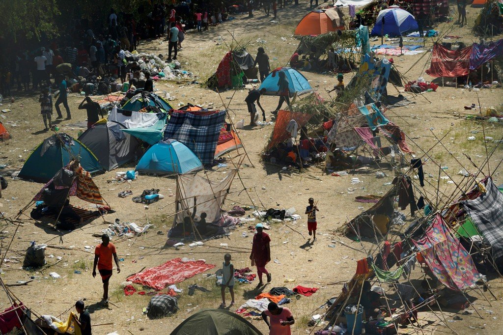 Migrant camp.