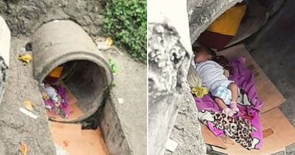 baby6.jpg?resize=412,275 - Newborn Baby Girl Was Found Sleeping Alone On A Carton Inside A Drainage Pipe