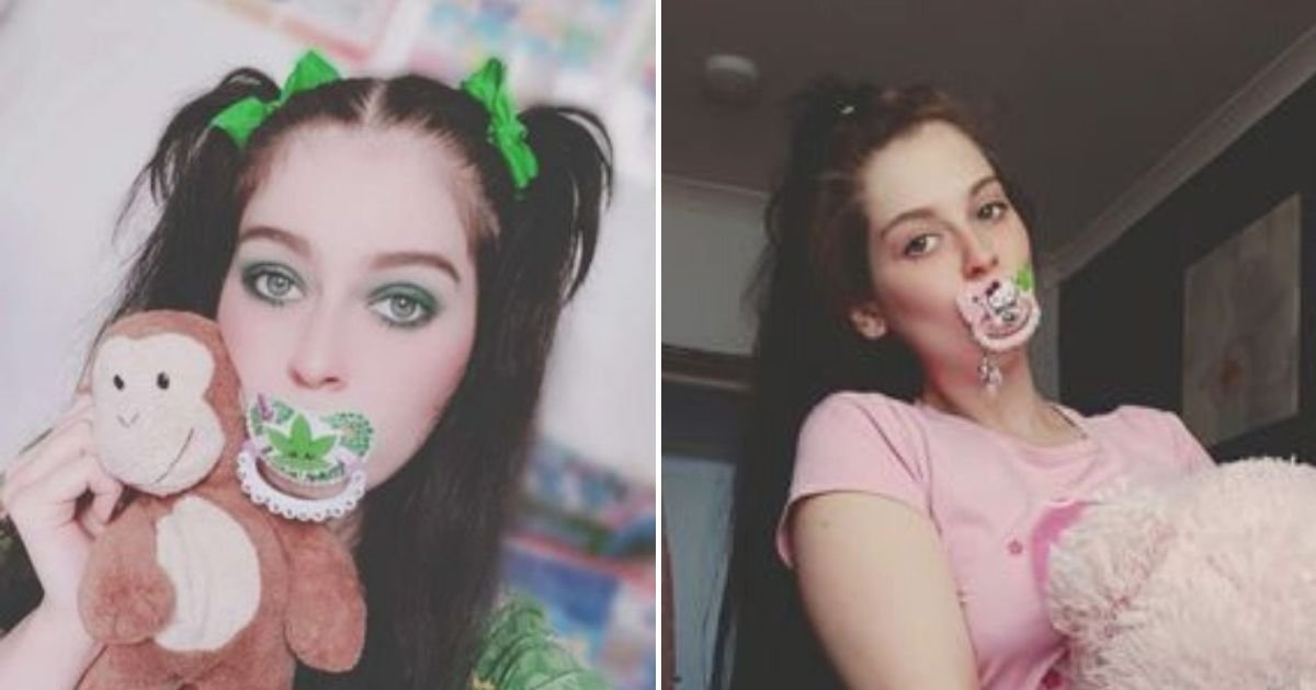 danni5.jpg?resize=412,232 - Woman Who Dresses Up As A BABY Refuses To Be Put Off By Negative Comments Even Though Friends Already Turned Their Backs On Her