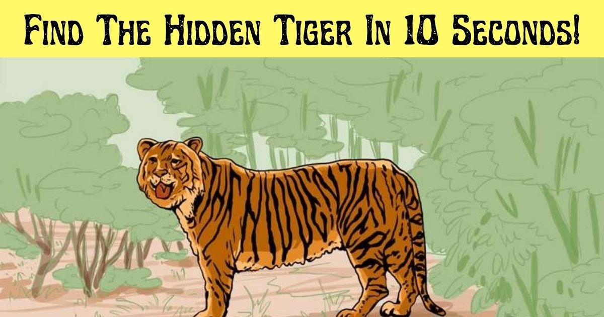 find the hidden tiger in 10 seconds.jpg?resize=412,232 - 99% Of People Couldn’t Find The Hidden Tiger In This Picture – But Can You Beat The Odds?
