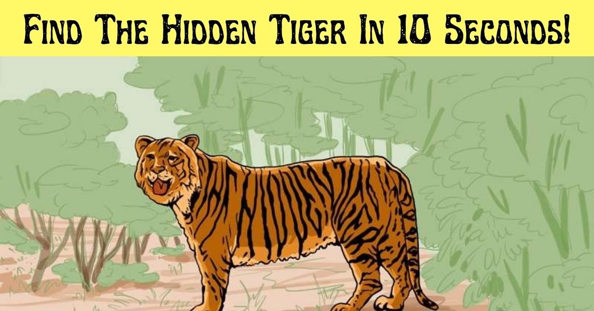 find the hidden tiger in 10 seconds.jpg?resize=412,275 - 99% Of People Couldn’t Find The Hidden Tiger In This Picture – But Can You Beat The Odds?