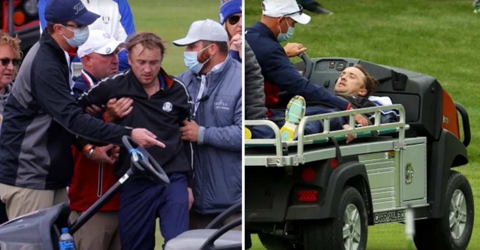 screenshot 2021 09 24 164303.png?resize=412,232 - The Famous Draco Malfoy Of The Harry Potter Series, Tom Felton, Fell Ill And Was Stretchered Off The Ryder Cup Golf Course