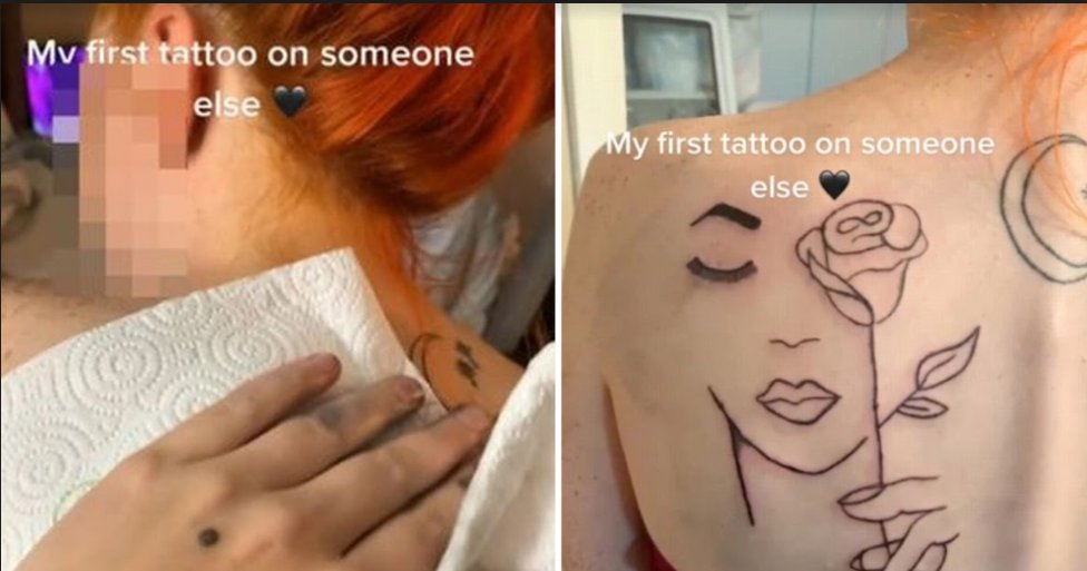 screenshot 2021 09 25 235956.png?resize=1200,630 - A New Tattooist In The Town Revealed Her First Attempt On TikTok And Faced Huge Criticism From The TikTok Users