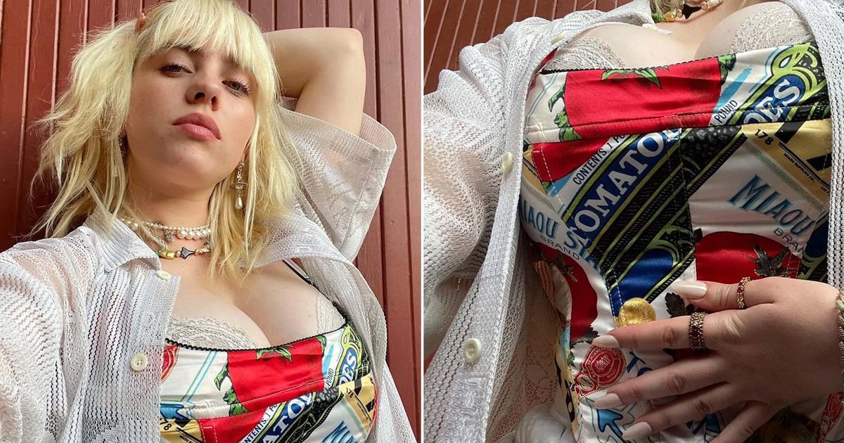 t3 2.jpg?resize=412,275 - "People Can't Handle My Cleavage"- Billie Eilish LOSES 100,000 Instagram Followers After Posting Images Of Herself In Corset