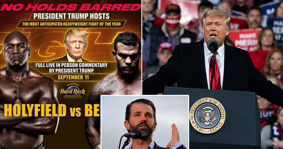 t3 99.jpg?resize=412,275 - Donald Trump All Set To Host Florida Boxing Match On September 11th Alongside His Son Don Jr.