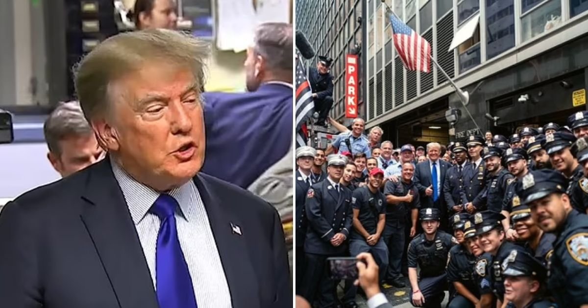 trump6.jpg?resize=412,232 - Donald Trump Surprised NYPD And FDNY Officers On The 20th Anniversary Of 9/11