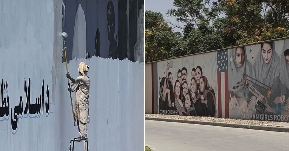 untitled design 14.jpg?resize=412,232 - Taliban Destroy The 'Soul Of Kabul' As They Paint Victory Slogans Over Murals That Adorned The Capital