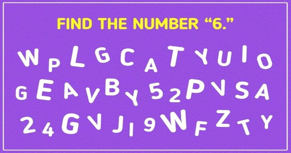 untitled design 15.jpg?resize=412,275 - Brain Test: 9 Out Of 10 People Fail To Solve This Puzzle! But Can You Spot Number ‘6’ In Just 10 Seconds?