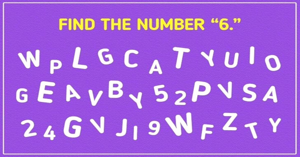 untitled design 15.jpg?resize=412,232 - Brain Test: 9 Out Of 10 People Fail To Solve This Puzzle! But Can You Spot Number ‘6’ In Just 10 Seconds?