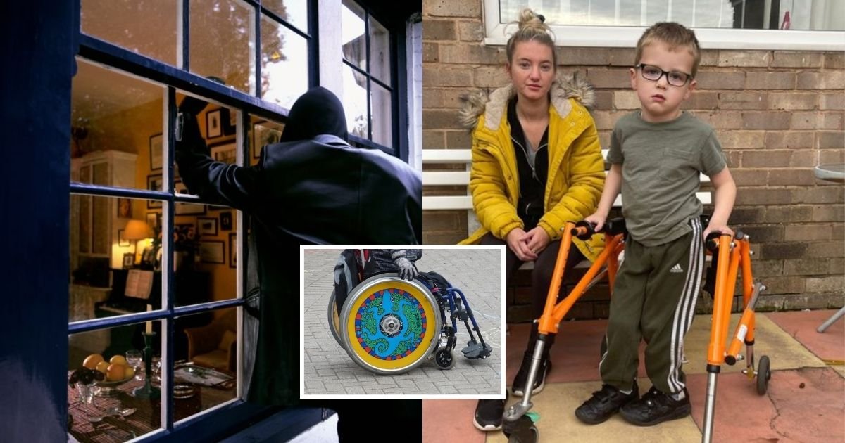 1 41.jpg?resize=412,232 - 5-Year-Old Disabled Boy Was Left Heartbroken After Thieves Stole His Wheelchair And Sold It Online