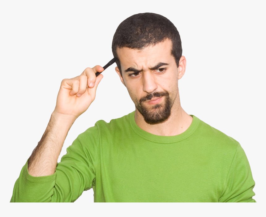 Thinking Man Png - People Thinking Transparent Background, Png Download - kindpng