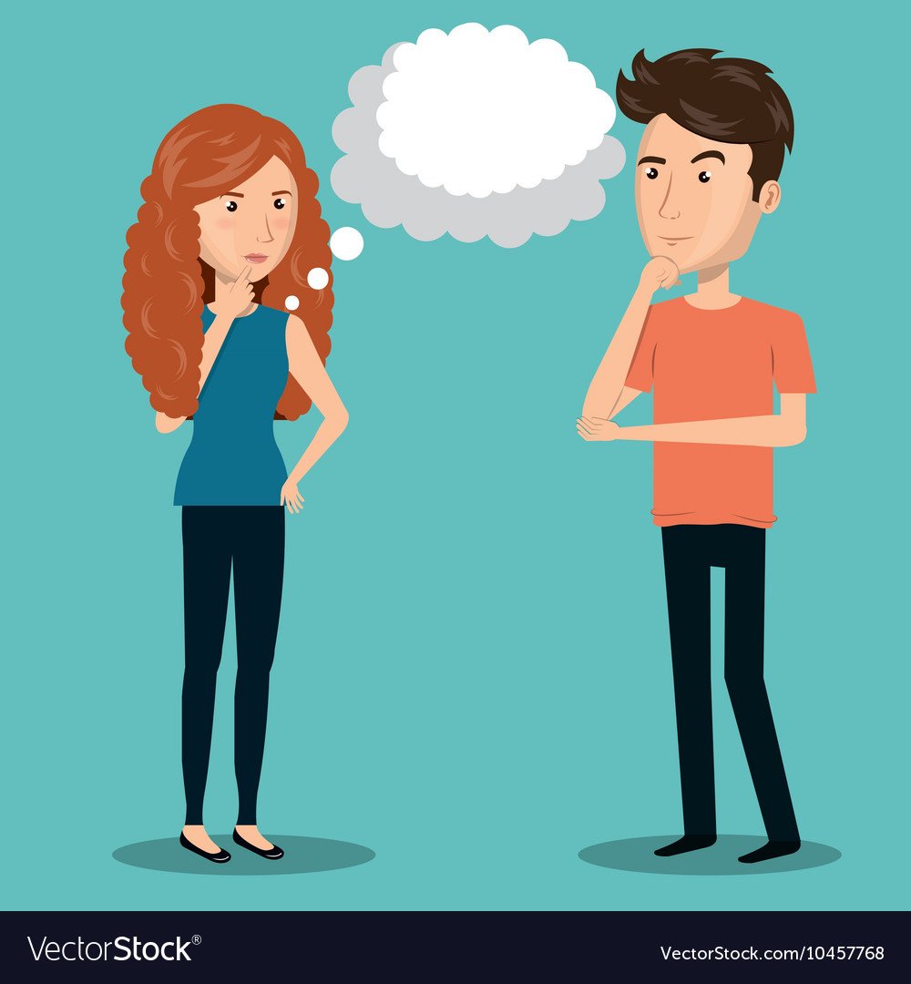 People persons thinking icon Royalty Free Vector Image
