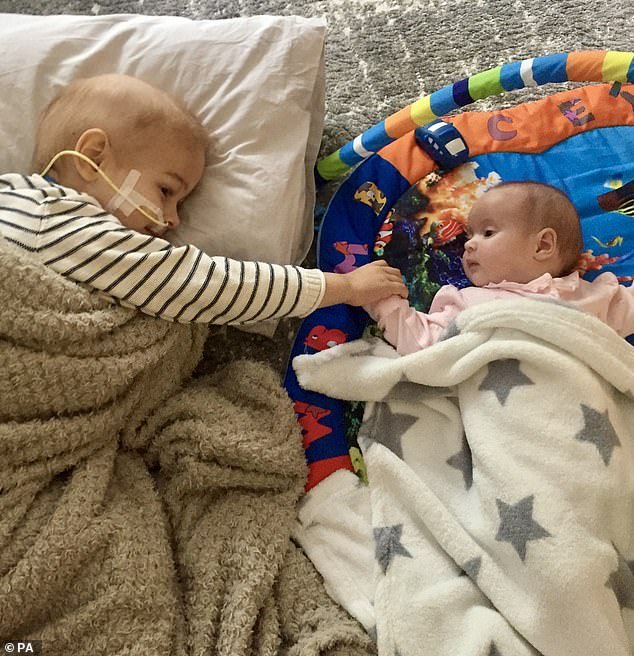 Liam, from Edenbridge, Kent, spent a year having treatment for neuroblastoma cancer after he was diagnosed in 2019, the day after his sister Kylie was born