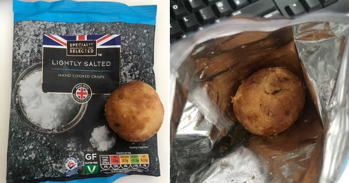 82.jpg?resize=1200,630 - Soggy Potato Instead Of Salted Crisps! Woman Was Startled To Find Out A Whole Potato In A Bag Of Crisps