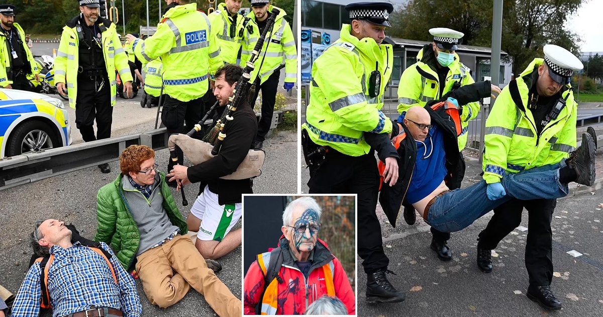 88 1.jpg?resize=1200,630 - Furious Drivers Are Venting Out At Eco Mob! Insulate Britain Activists Are Back On The Roads Blocking Them For Hours