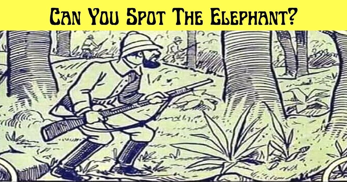 can you spot the elephant.jpg?resize=412,275 - 99% Of Viewers Couldn’t Spot The Elephant In This Vintage Picture! But Can You?