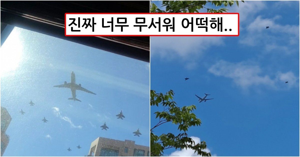 collage 242.jpg?resize=1200,630 - 서울에 실시간 갑자기 수많은 전투기가 낮은 고도로 날아다니는 이유