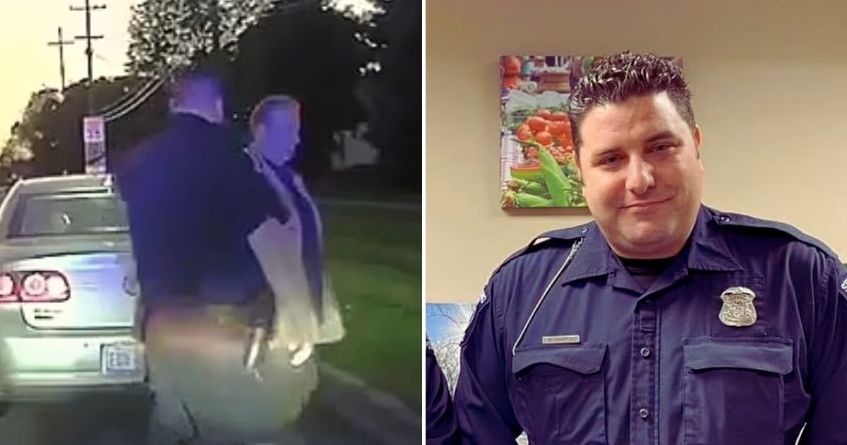 cops5.jpg?resize=1200,630 - Police Officer Who Pulled Over A Distressed 79-Year-Old Man For Speeding Ended Up Helping Him Set Up His Television