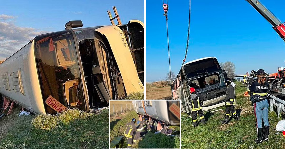 d63.jpg?resize=412,275 - BREAKING: Bus Carrying Dozens of Ukrainian Refugees OVERTURNS