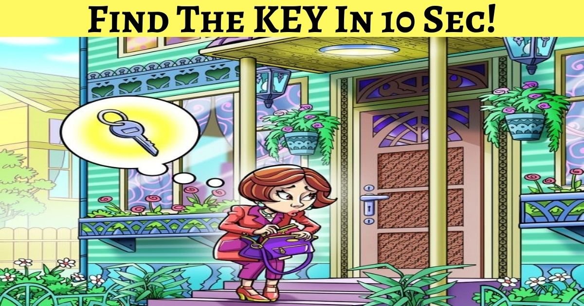 find the key in 10 sec.jpg?resize=1200,630 - Help The Lady Find Her Missing Key! (Only 10% Of People Can Spot It)