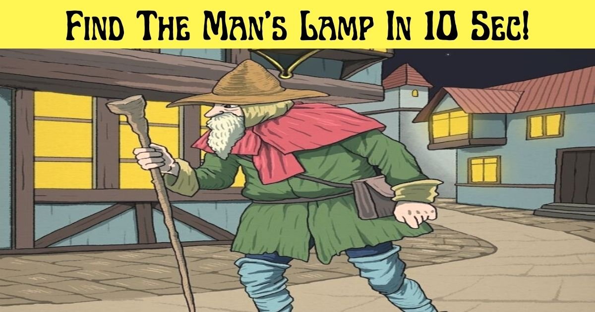 find the mans lamp in 10 sec.jpg?resize=1200,630 - 95% Of People Can’t Spot The Old Man's Missing Lamp - But Can You Find It?