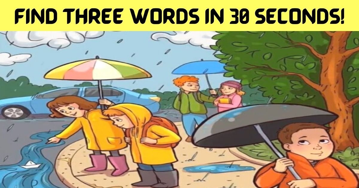 find three words in 30 seconds.jpg?resize=1200,630 - How Fast Can You Find All THREE Hidden Words In This Picture Puzzle?