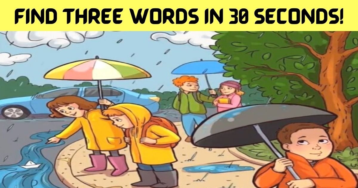 find three words in 30 seconds.jpg?resize=412,275 - How Fast Can You Find All THREE Hidden Words In This Picture Puzzle?