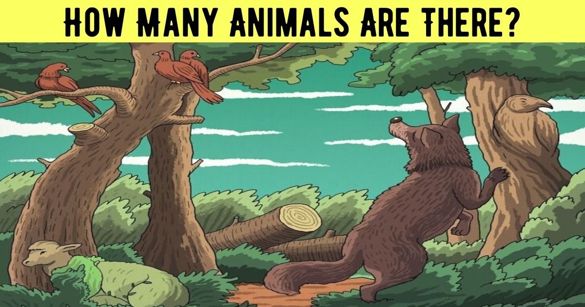 how many animals are there.jpg?resize=412,232 - How Many Animals Do You See In This Picture? There Are More Than Meets The Eye!