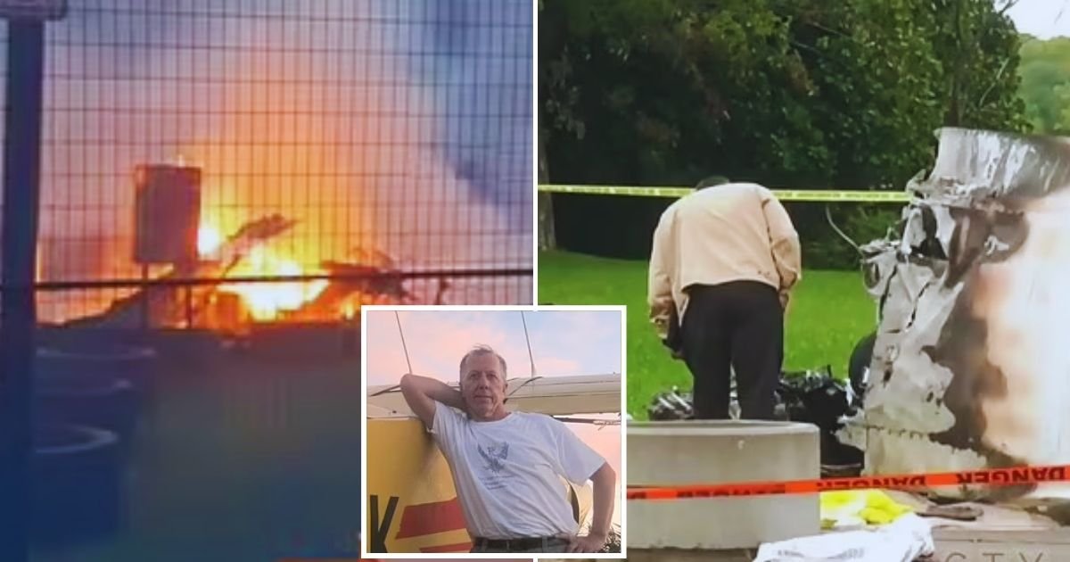 plane5.jpg?resize=412,232 - Plane Carrying Proposal Banner That Read 'Will You Marry Me' Burst Into Flames, Taking The Life Of A Passenger And Injuring The Pilot