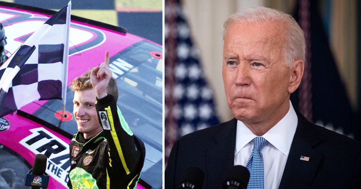 q1 2.jpg?resize=412,275 - 'Anti-Biden' Slogans Rain Down From NASCAR Stands During Superstar Race Series