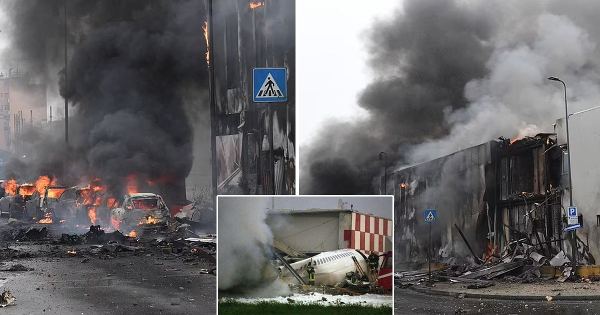 q8 1.jpg?resize=412,275 - BREAKING: Passenger Plane Crashes Into Building In Milan, Erupts Into Giant Ball Of Flames