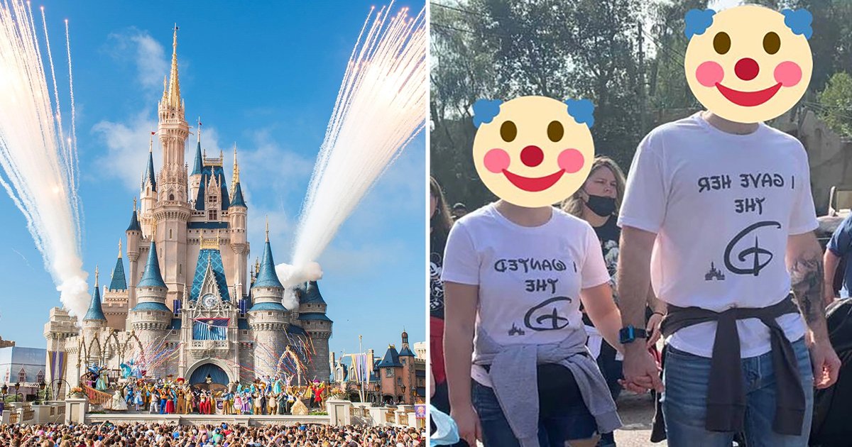 t3 1 5.jpg?resize=412,275 - Outraged Fans Call On Disney To BAN 'Raunchy Shirts' From Theme Parks After Couple Flaunt Inappropriate Clothing