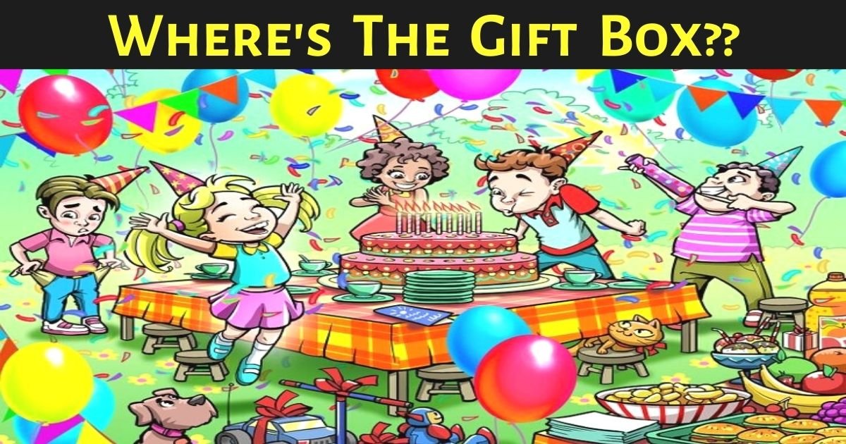 wheres the gift box.jpg?resize=412,232 - 90% Of People Couldn't Find The Gift Box In This Joyful Scene - But Can You Beat The Odds?