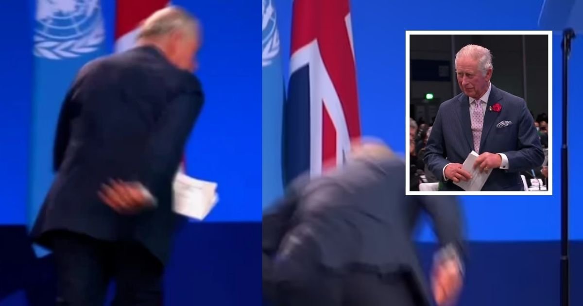 1 5.jpg?resize=1200,630 - Prince Charles Gave Mini-Heart Attack To Viewers After Nearly-Tripping To The Stage For His Big Speech During Cop26 Climate Summit