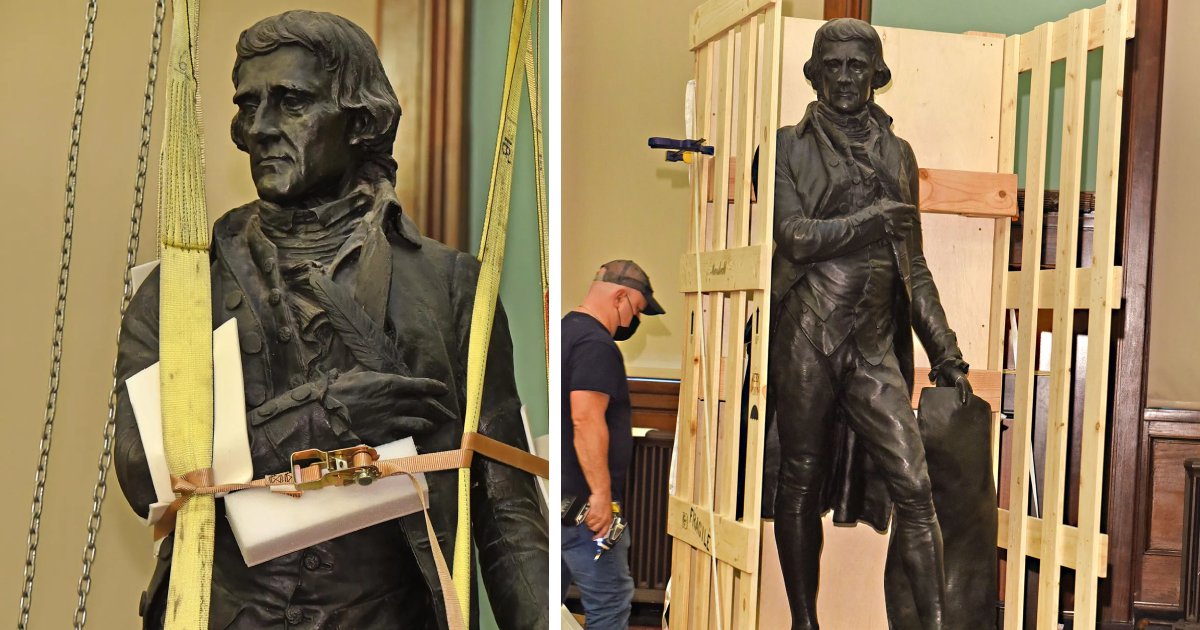 67.png?resize=412,232 - Thomas Jefferson Will No Longer Be A Part Of The City Hall! Memorable Statue Removed After Almost 2 Centuries