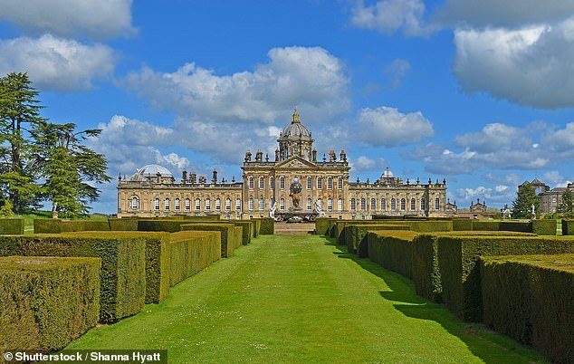 Howard stepped down from running Castle Howard (pictured) in 2015 amid an apparent falling out with his older brother Nicholas, 68, who took over and moved in to the magnificent ancestral home with his family