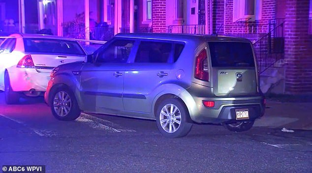 A pregnant woman, 32, was shot on Saturday night as she was unloading gifts from her baby shower from her Kia Soul and into her home