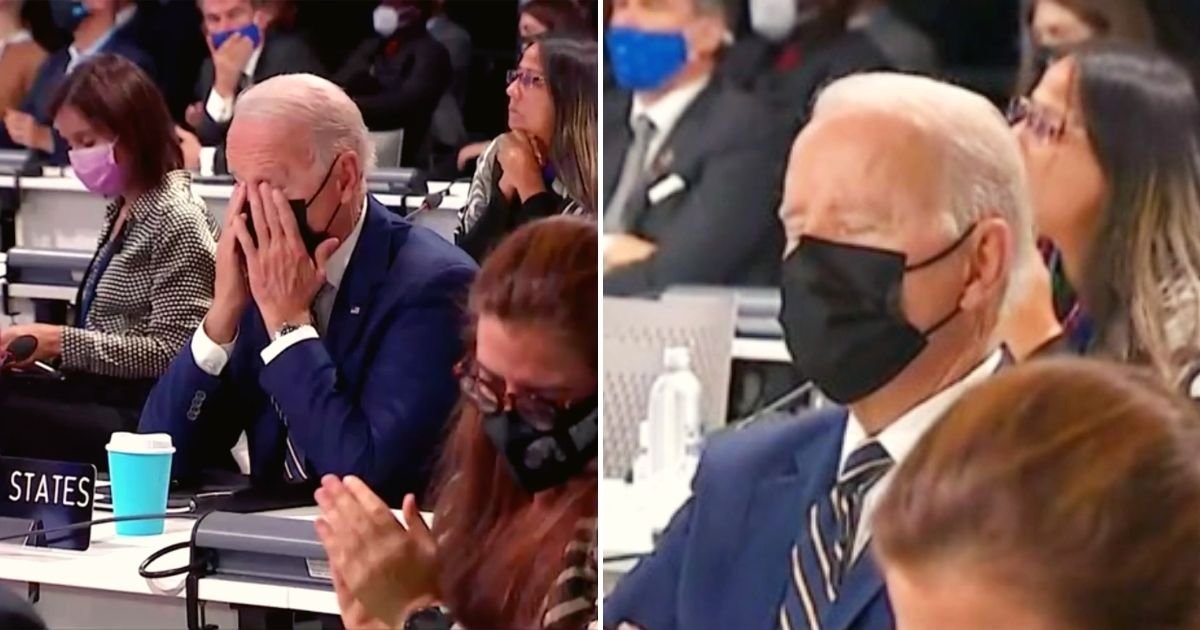 biden.jpg?resize=1200,630 - President Biden Appears To Fall Asleep While Listening To Speakers At COP26 Climate Conference In Glasgow