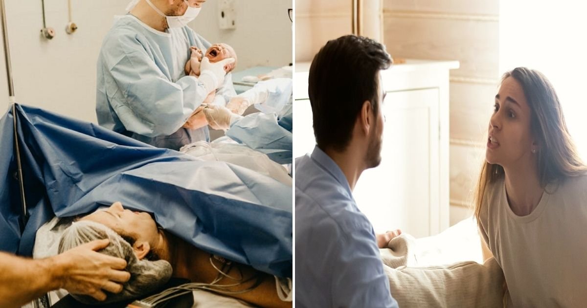 birth5.jpg?resize=412,275 - Pregnant Woman Left Fuming As Husband Tries To Invite Another Person Into The Delivery Room