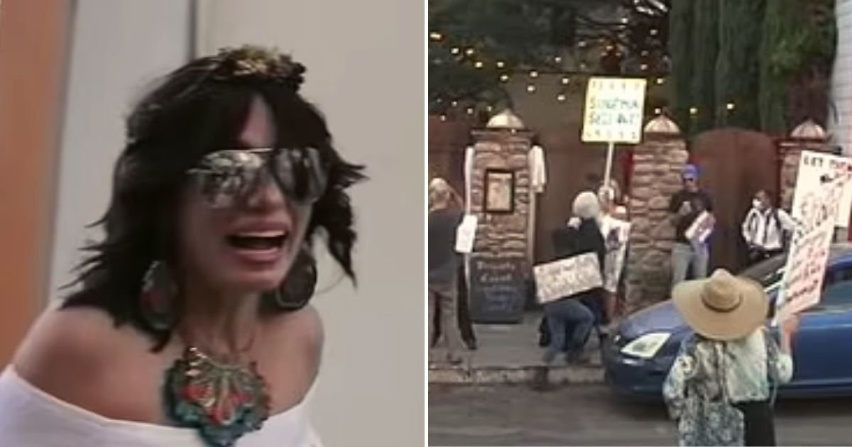 bride5.jpg?resize=412,232 - Tearful Bride Pleads With Protesters To Leave Her Wedding Where A Controversial Senator Was Officiating