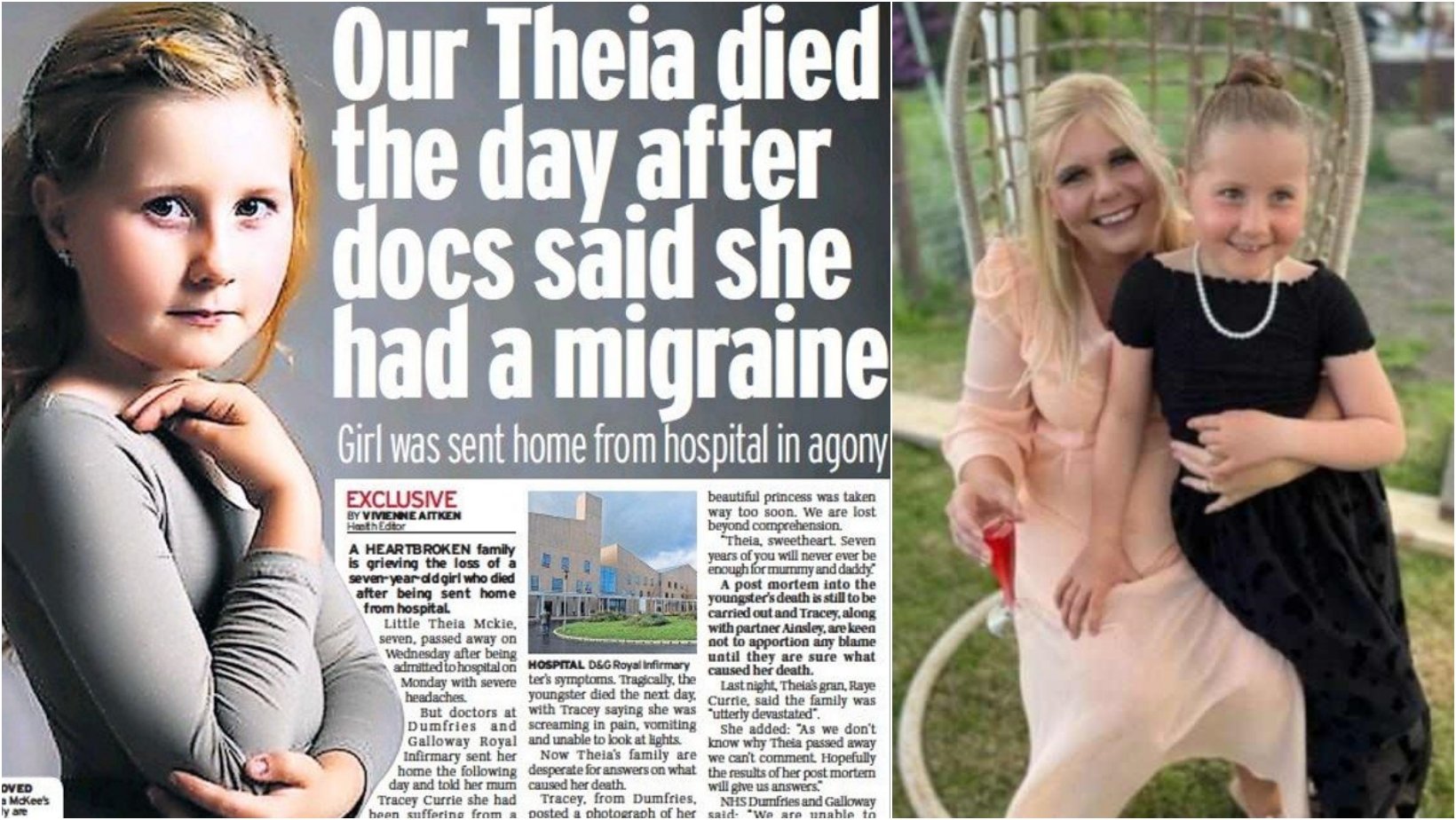 collage 1 1.jpg?resize=412,232 - 7-Year-Old Girl Died After Doctors Discharged Her From Hospital With A 'Suspected Migraine'