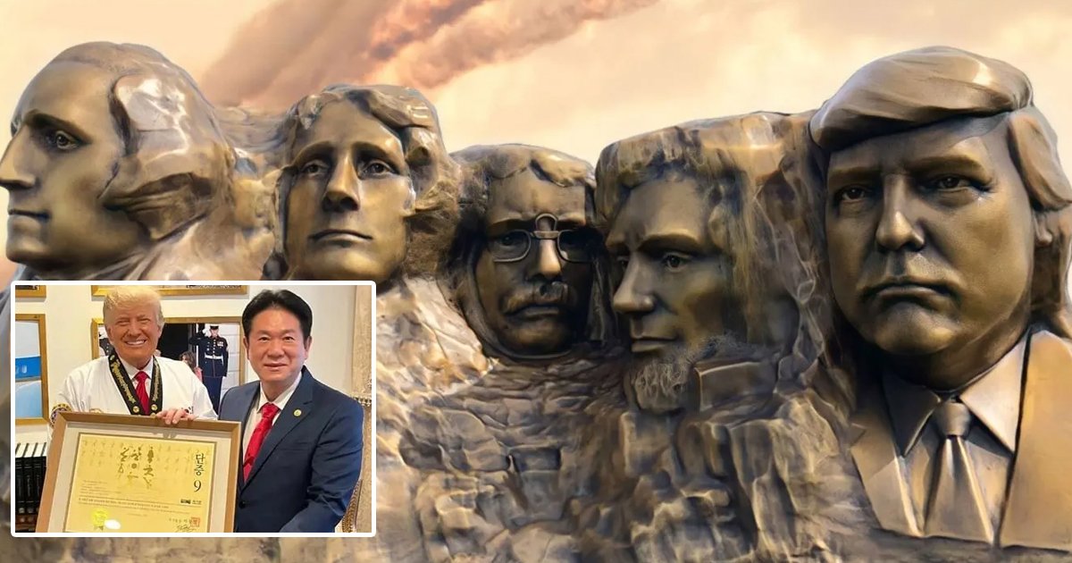d1 1.jpg?resize=1200,630 - 'Infamous' Sculpture Featuring Donald Trump's Face Carved Into Mount Rushmore Pictured For The FIRST Time at Mar-a-Lago