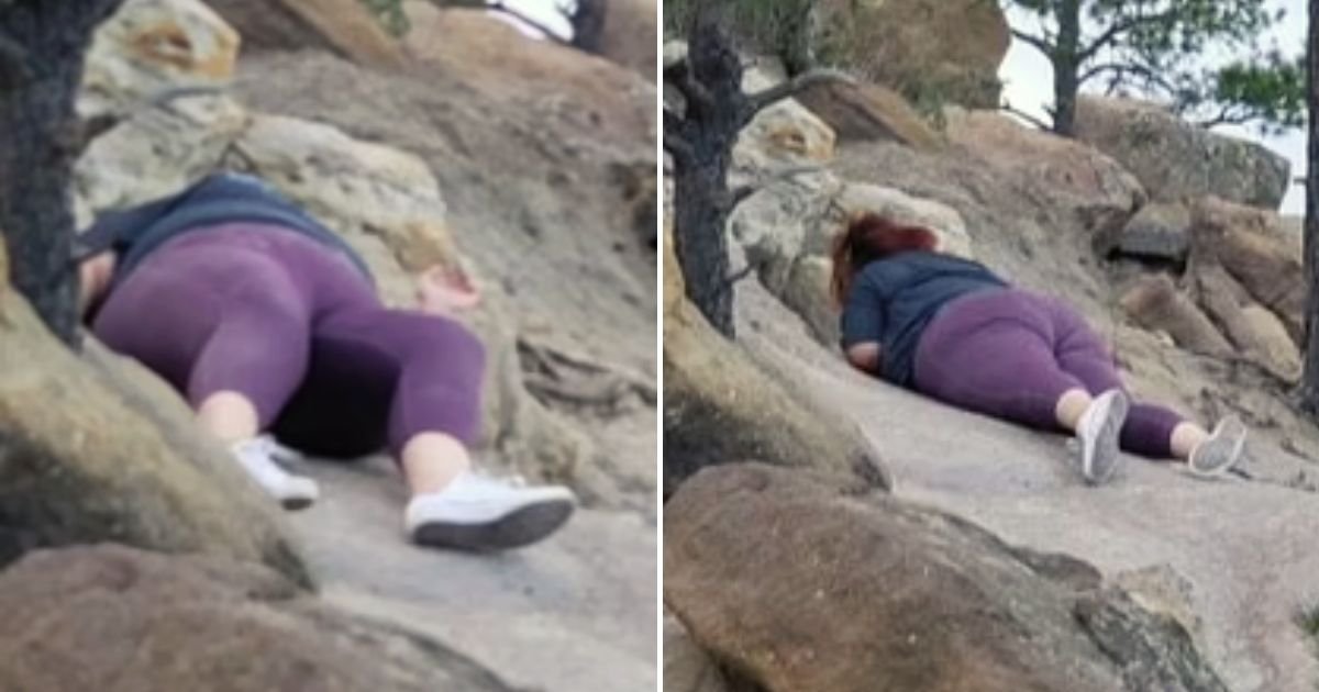leggings5.jpg?resize=1200,630 - Woman Goes Viral For Her Hilarious Review Of $13.99 Leggings After She Shared Two Photos Of Herself Rolling Down A Mountain