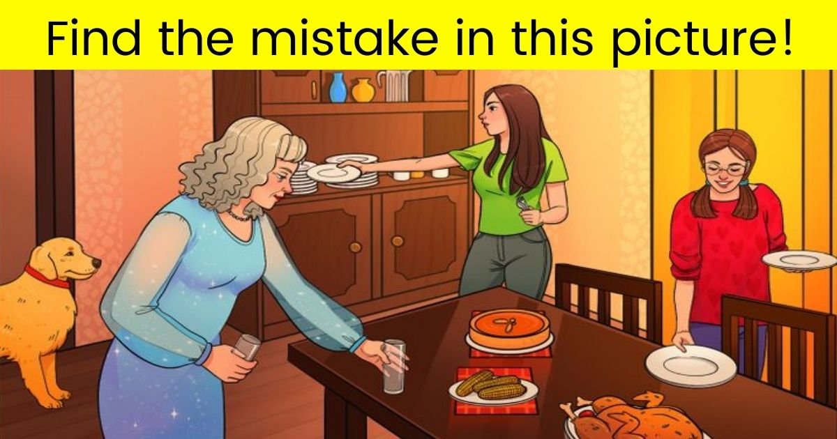 mistake5.jpg?resize=1200,630 - 90% Of Viewers Can't Spot The MISTAKE In This Picture Of Three Generations Of Women And Their Dog! But Can You Find It?