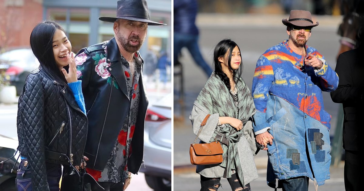 q3 18.jpg?resize=412,275 - Nicolas Cage Hits NYC With 26-Year-Old Wife Riko Shibata In Coordinating 'Black Leather' Outfits