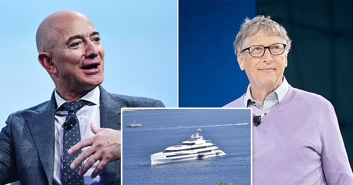 q3 2.jpg?resize=412,275 - Bill Gates Celebrates His 66th Birthday In Style With Jeff Bezos On $2 MILLION Private Yacht