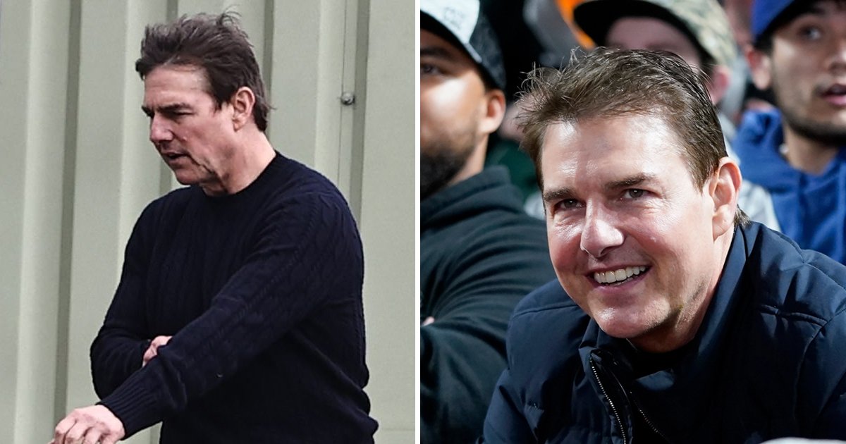 q3 7.jpg?resize=412,275 - Tom Cruise Pictured 'Looking More Like Himself' After Previous Images Of Puffy Face Startled Fans