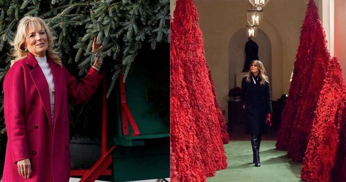 smalljoys 2.jpeg?resize=1200,630 - Jill Biden Sparks Comparison With Former First Lady Melania Trump After Receiving The White House Christmas Tree