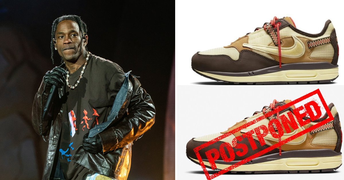 t2 6.jpg?resize=1200,630 - "We Stand With The Victims"- Nike POSTPONES Travis Scott's Latest Shoe Release As 9-Year-Old Victim From Astroworld Tragedy Dies