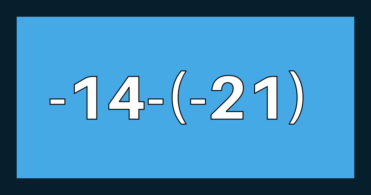 template 6.png?resize=1200,630 - 【脳トレ】意外と難しい中学の数学問題！負の数のひき算できますか？普通の人は解けるはず...？